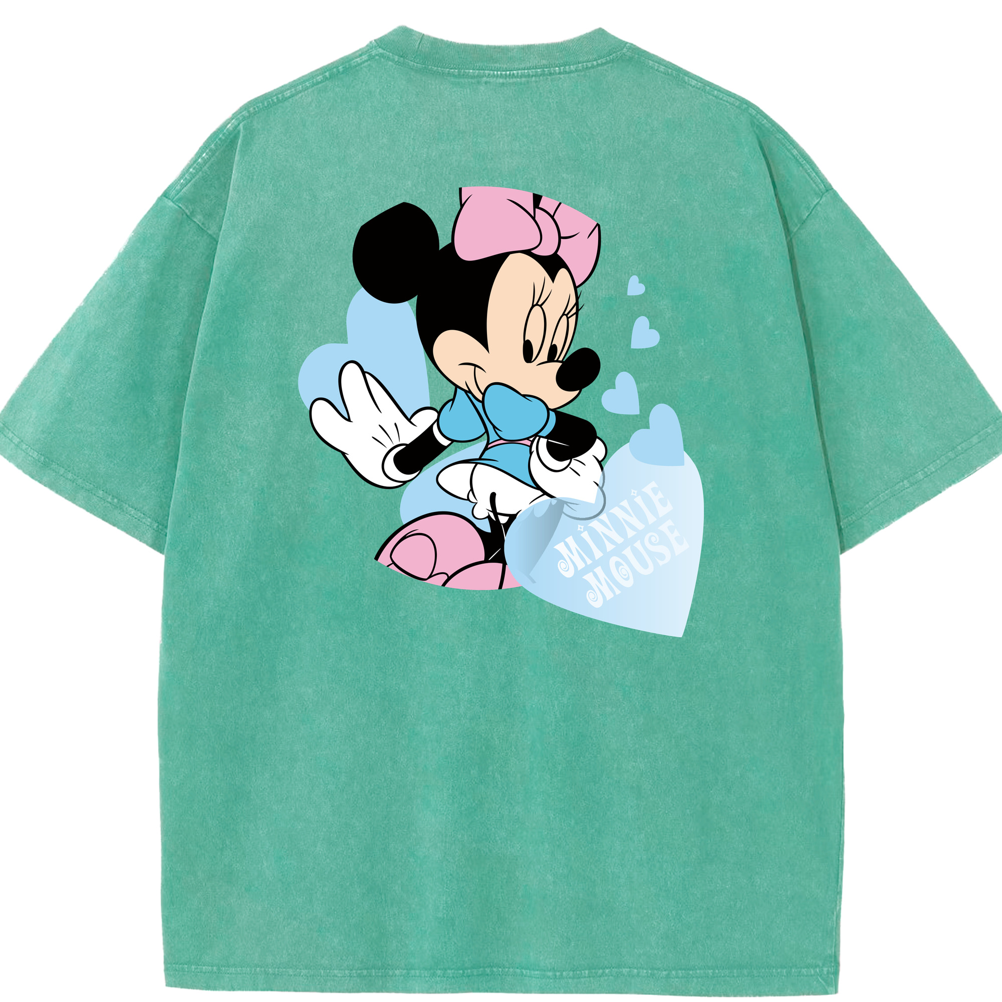 （画像用） ミッキーマウス Mickey Mouse 綿100% ヴィンテージ風 半袖Tシャツ（背面プリント）